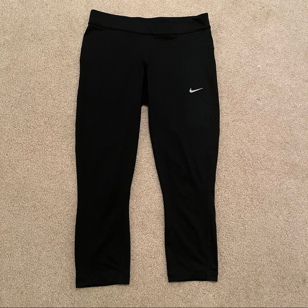 Nike Women’s Black Dri-Fit Athletic Crop Pants Size S